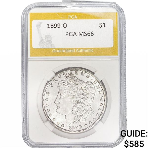 1899-O Morgan Silver Dollar PGA MS66