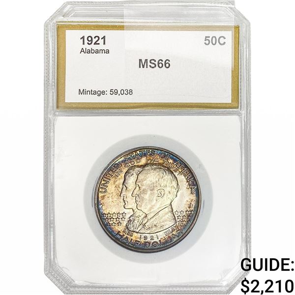 1921 Alabama Half Dollar PGA MS66
