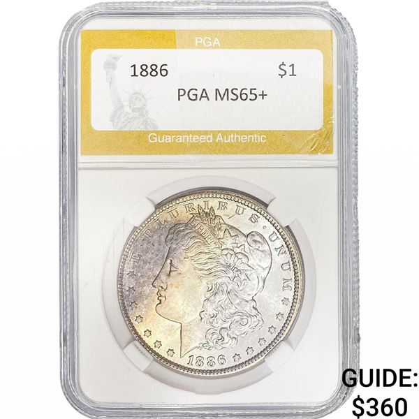 1886 Morgan Silver Dollar PGA MS65+
