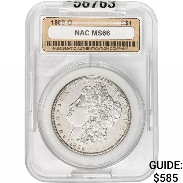 1899-O Morgan Silver Dollar NAC MS66