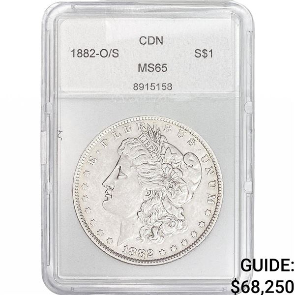 1882-O/S Morgan Silver Dollar CDN MS65