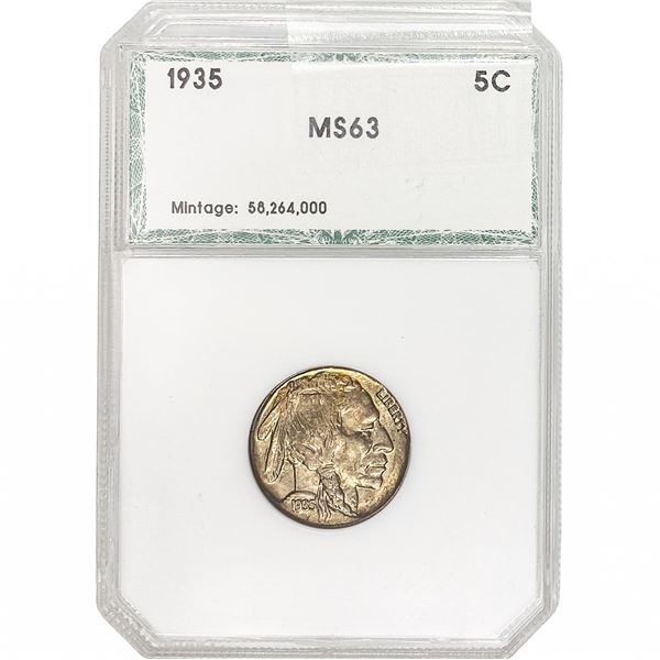 1935 Buffalo Nickel PCI MS63
