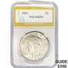 Image 1 : 1922 Silver Peace Dollar PGA MS65+
