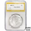 Image 1 : 1881-S Morgan Silver Dollar PGA MS65
