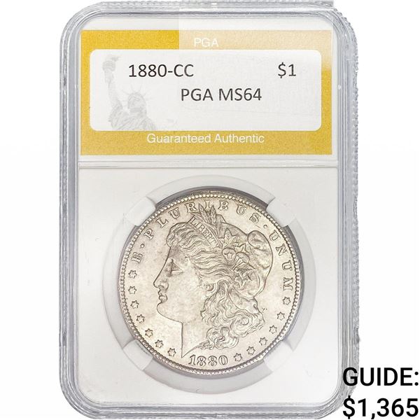1880-CC Morgan Silver Dollar PGA MS64