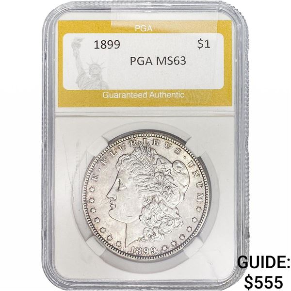 1899 Morgan Silver Dollar PGA MS63