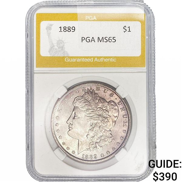 1889 Morgan Silver Dollar PGA MS65