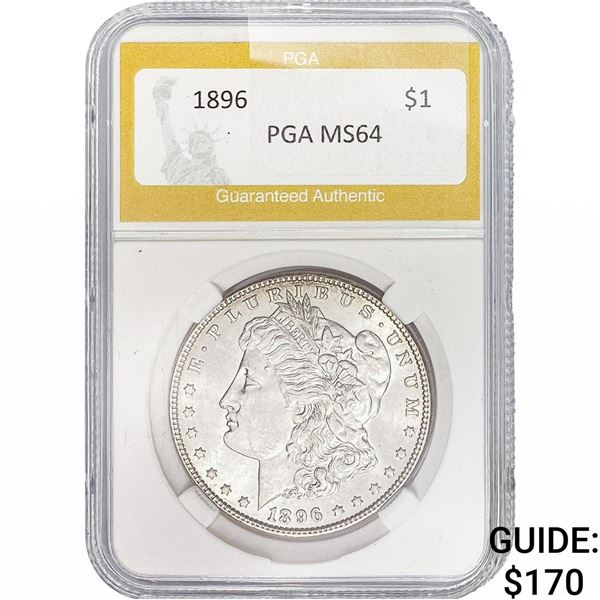 1896 Morgan Silver Dollar PGA MS64