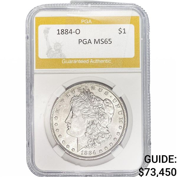1894-O Morgan Silver Dollar PGA MS65
