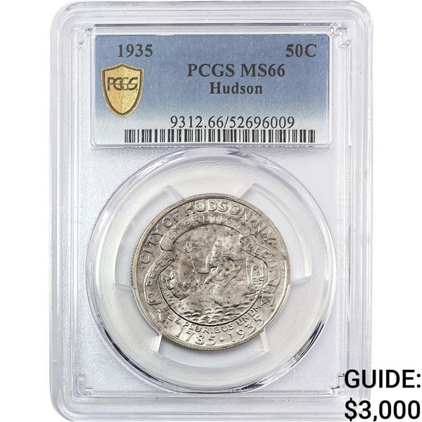 1935 Hudson Half Dollar PCGS MS66