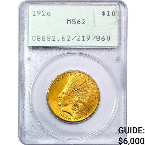 1926 $10 Gold Eagle PCGS MS62