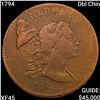 Image 1 : 1794 Dbl Chin Liberty Cap Large Cent NEARLY UNCIRCULATED