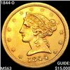 Image 1 : 1844-O $5 Gold Half Eagle CHOICE BU