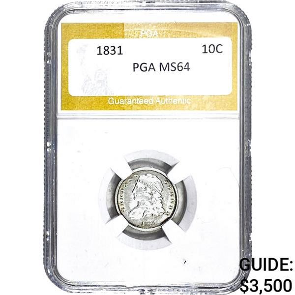 1881 Capped Bust Dime PGA MS64
