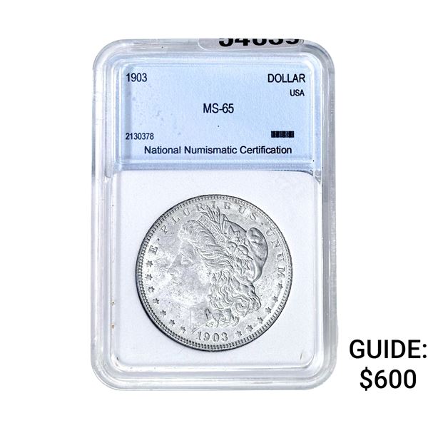 1903 Morgan Silver Dollar NNC MS65