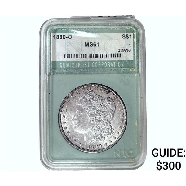 1880-O Morgan Silver Dollar NTC MS61