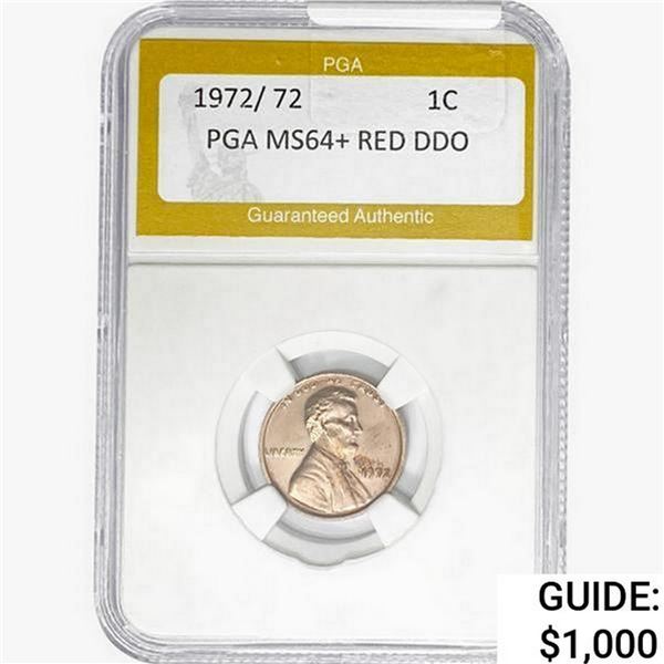 1972/ 72 Lincoln Memorial Cent PGA MS64+ RED DDO