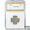 Image 1 : 1867 Shield Nickel PGA PR64