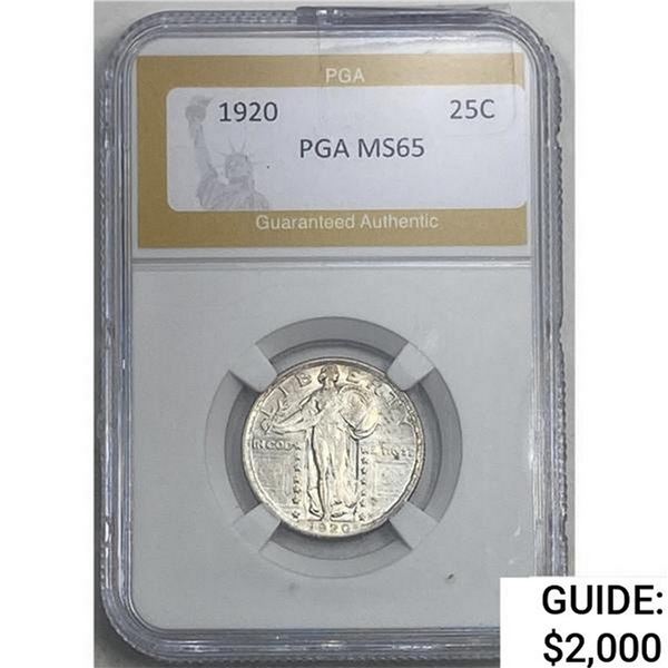 1920 Standing Liberty Quarter PGA MS65