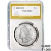 Image 1 : 1882-CC Morgan Silver Dollar PGA MS64