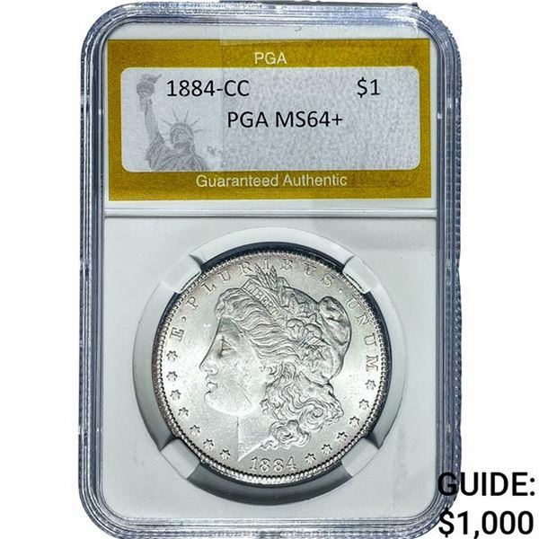 1884-CC Morgan Silver Dollar PGA MS64+