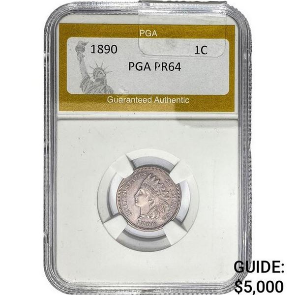 1890 Indian Head Cent PGA PR64
