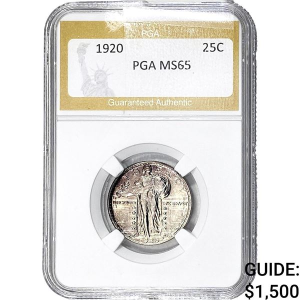 1920 Standing Liberty Quarter PGA MS65