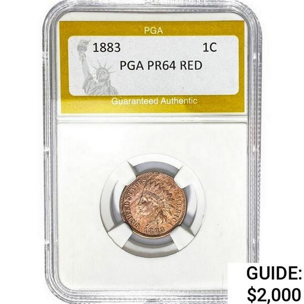 1883 Indian Head Cent PGA PR64 Red