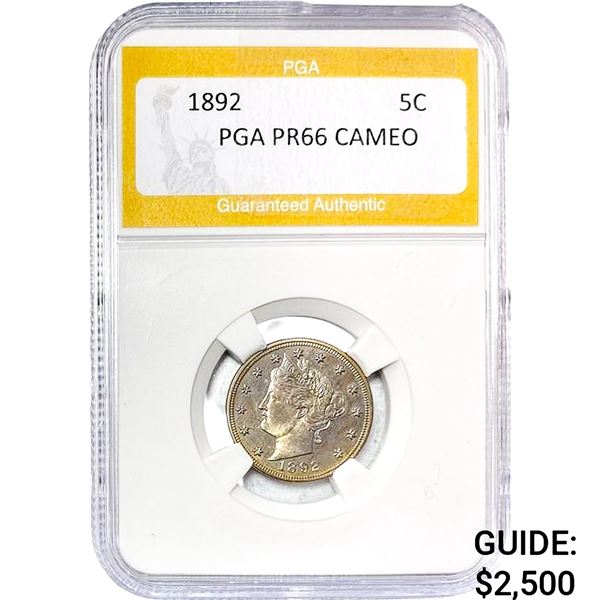1892 Liberty Victory Nickel PGA PR66 Cameo