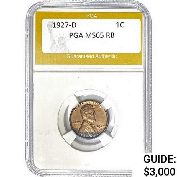 1927-D Wheat Cent PGA MS65 RB