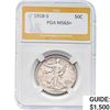 1918-S Walking Liberty Half Dollar PGA MS63+