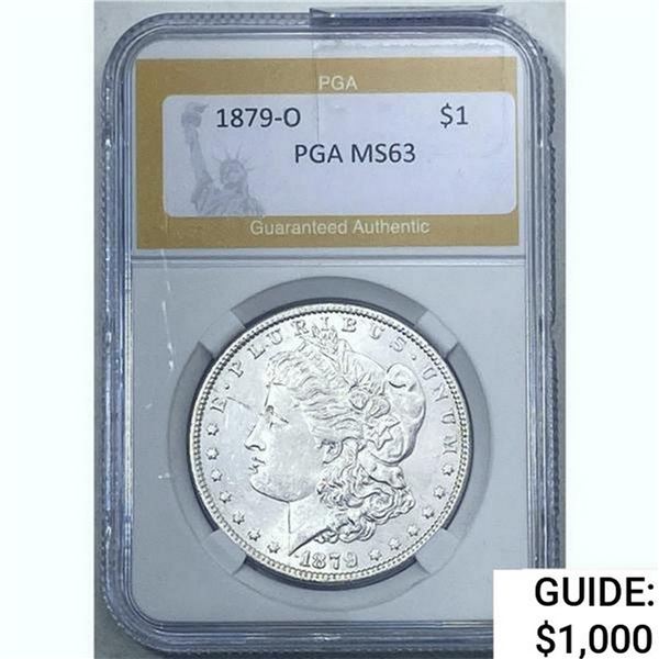 1879-O Morgan Silver Dollar PGA MS63