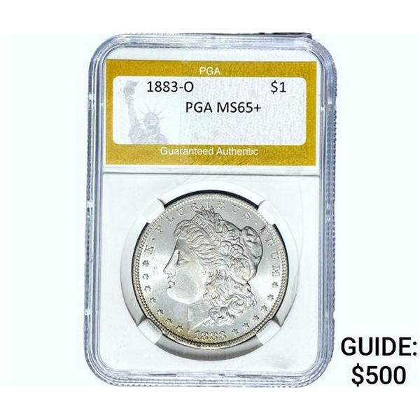 1883-O Morgan Silver Dollar PGA MS65+