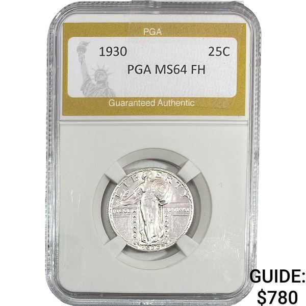 1930 Standing Liberty Quarter PGA MS64 FH