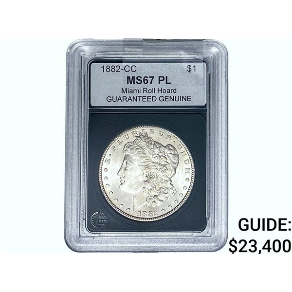 1882-CC Morgan Silver Dollar GG MS67 PL