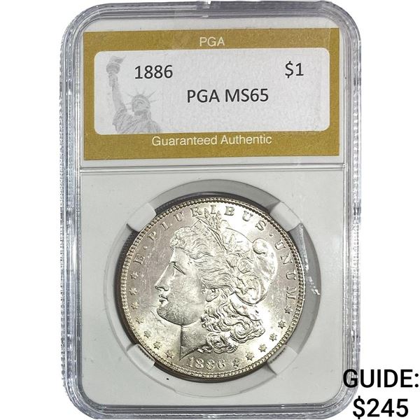 1886 Morgan Silver Dollar PGA MS65