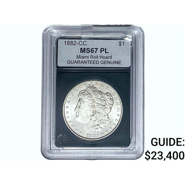 1882-CC Morgan Silver Dollar GG MS67 PL