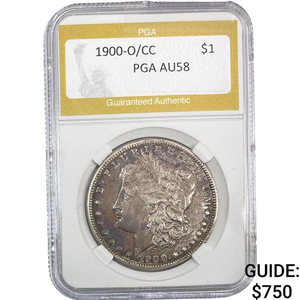 1900-O/CC Morgan Silver Dollar PGA AU58