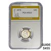 Image 1 : 1876 Seated Liberty Dime PGA MS63