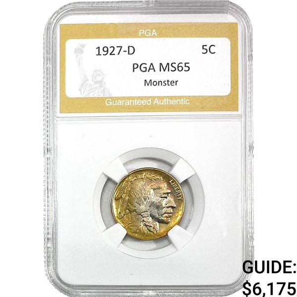 1927-D Buffalo Nickel PGA MS65