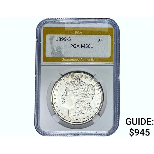 1899-S Morgan Silver Dollar PGA MS61