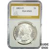 Image 1 : 1883-CC Morgan Silver Dollar PGA MS65