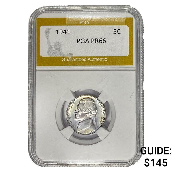 1941 Jefferson Nickel PGA PR66