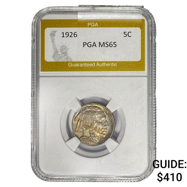 1926 Buffalo Nickel PGA MS65