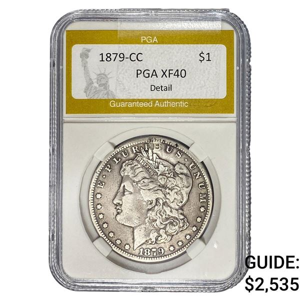 1879-CC Morgan Silver Dollar PGA XF40