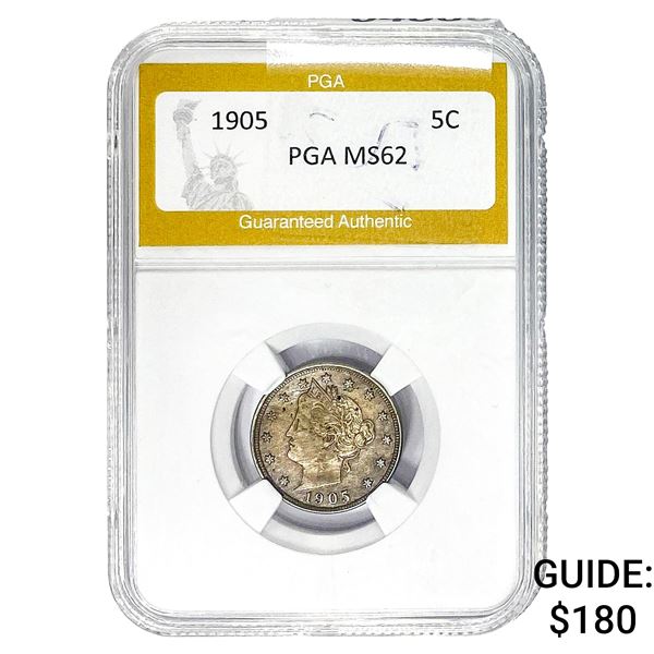 1905 Liberty Victory Nickel PGA MS62