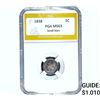 Image 1 : 1838 Seated Liberty Half Dime PGA MS63