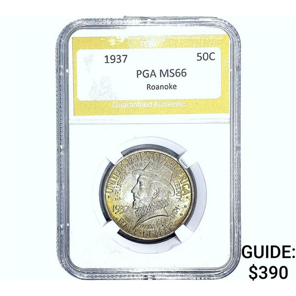 1937 Roanoke Half Dollar PGA MS66