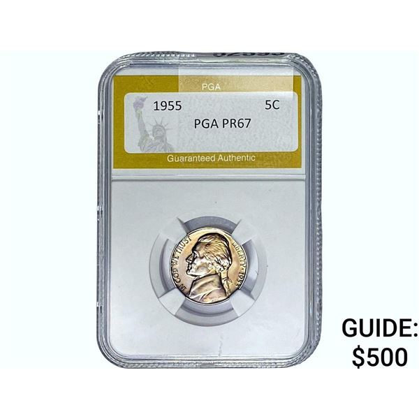 1955 Jefferson Nickel PGA PR67