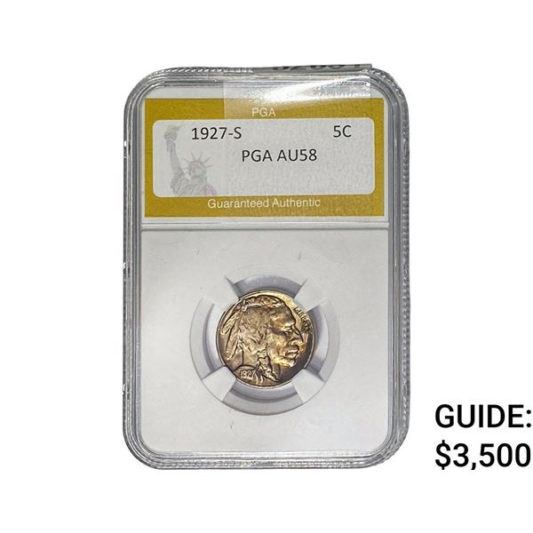 1927-S Jefferson Nickel PGA AU58